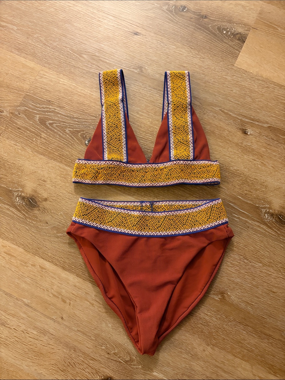 Elysiian Red Orange Bali Swim set Small